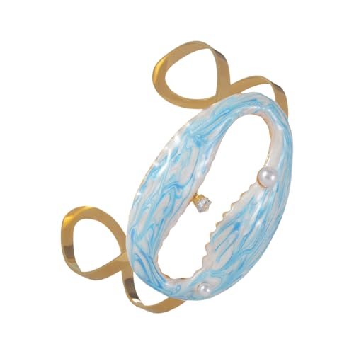 Coastal Inspired Beach Styles Verstellbare Seesterne Muschel Edelstahl Schmuck Handgelenk Zubehör Rostfrei Marine inspiriertes Armband, Einheitsgröße, Wie beschrieben von jiingekk