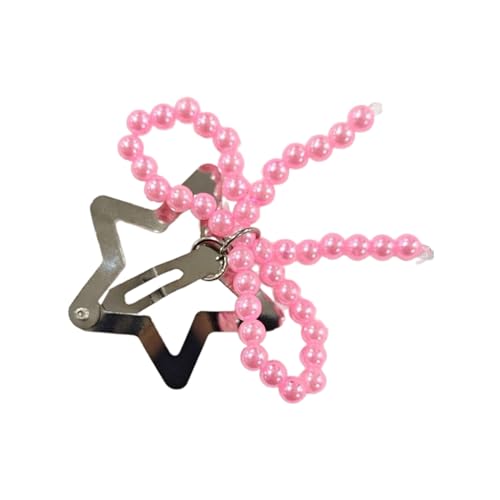 Haarspangen mit Kunstperlen, Schleife, stilvolle Metall-Haarspangen, zartes Haar-Accessoire für Frauen, Haar-Dekoration Haarspangen mit Kunstperlen, Schleife, stilvolle Metall-Haarspangen, zartes Haar-Accessoire für Frauen, Haar-Dekoration von jiingekk