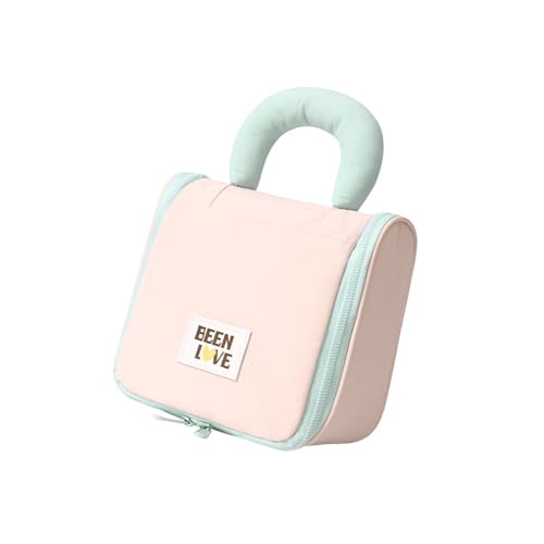 Reise-Kulturbeutel mit Haken zum Aufhängen, Make-up-Tasche mit großem Komparment, Reisezubehör für Damen und Herren, Geschenk, Kosmetiktasche, B, Mass Beauty Reise-Kulturbeutel mit Haken zum Aufhängen, Make-up-Tasche mit großem Komparment, Reisezubehör für Damen und Herren, Geschenk, Kosmetiktasche, B, Mass Beauty von jiingekk