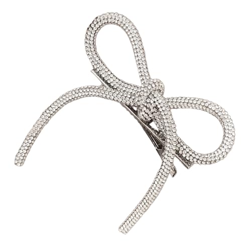 Stilvolle Strass-Haarspange für Damen, Legierung, Haarnadel mit Schleifen, Dekoration, Kopfbedeckung, geeignet für Hochzeiten und Partys Stilvolle Strass-Haarspange für Damen, Legierung, Haarnadel mit Schleifen, Dekoration, Kopfbedeckung, geeignet für Hochzeiten und Partys von jiingekk