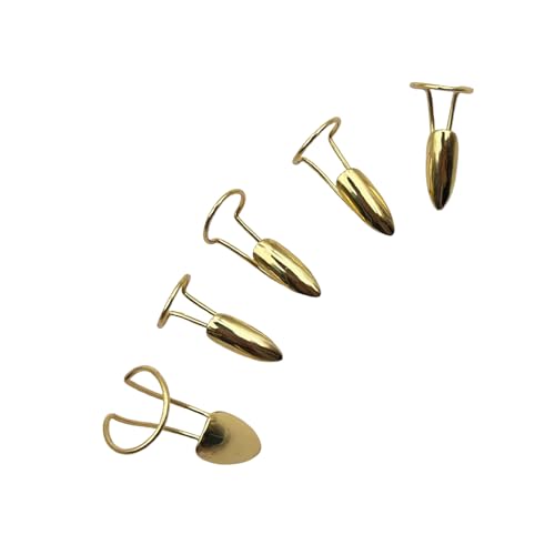 jiingekk 5 Stück Nägel Ringe übertriebene Persönlichkeit Maniküre Finger Legierung Textur für Halloween Cosplay und Partys Einstellbar Mode Set von jiingekk