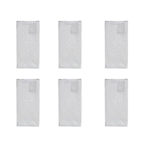 jiingekk 6 Weinträgertaschen verschönern Ihre Präsentation, Weinflaschentaschen, Papiertextur, geeignet für verschiedene Veranstaltungen, silber, Double branch von jiingekk