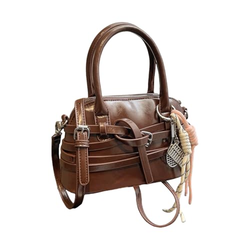 jiingekk Arbeitstasche im Vintage-Stil, praktische Schultertasche mit verstellbarem Riemen, Handtasche für College und Business, trendige Studententasche, coffee, One Size jiingekk Arbeitstasche im Vintage-Stil, praktische Schultertasche mit verstellbarem Riemen, Handtasche für College und Business, trendige Studententasche, coffee, One Size von jiingekk