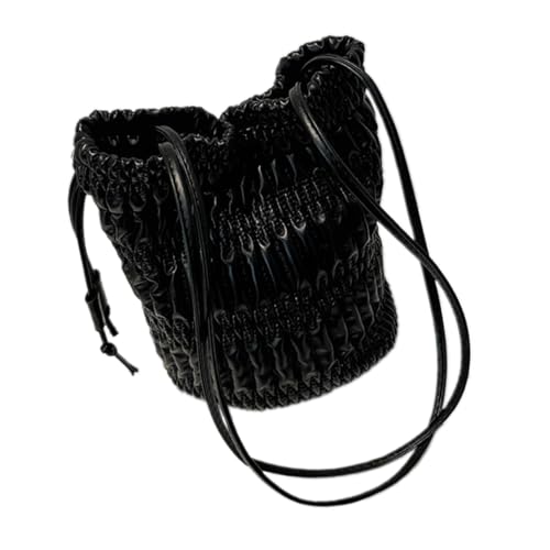 jiingekk Damen-Eimertasche, PU-Leder, Unterarmtasche, einfache Achselhöhle, Shopping, Dating, modische Handtasche, plissiert, Schultertasche, Damen, Eimer, einfache Achselhöhle, trendige Handtasche jiingekk Damen-Eimertasche, PU-Leder, Unterarmtasche, einfache Achselhöhle, Shopping, Dating, modische Handtasche, plissiert, Schultertasche, Damen, Eimer, einfache Achselhöhle, trendige Handtasche von jiingekk