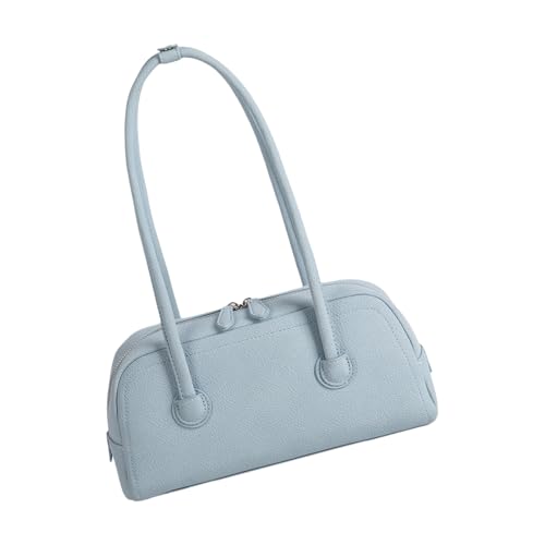 jiingekk Kreative Unterarmtasche für Damen, PU-Leder, elegante Umhängetasche, Geldbörse für Arbeit, Einkaufen und gesellschaftliche Veranstaltungen, stilvolle Pendlertasche, hellblau, One Size jiingekk Kreative Unterarmtasche für Damen, PU-Leder, elegante Umhängetasche, Geldbörse für Arbeit, Einkaufen und gesellschaftliche Veranstaltungen, stilvolle Pendlertasche, hellblau, One Size von jiingekk