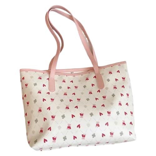 jiingekk Modische Schultertasche mit Schleifen-Design, PU-Leder, Unterarmtaschen für diejenigen, die Praktikabilität und Individualität suchen, Love Version, One Size jiingekk Modische Schultertasche mit Schleifen-Design, PU-Leder, Unterarmtaschen für diejenigen, die Praktikabilität und Individualität suchen, Love Version, One Size von jiingekk