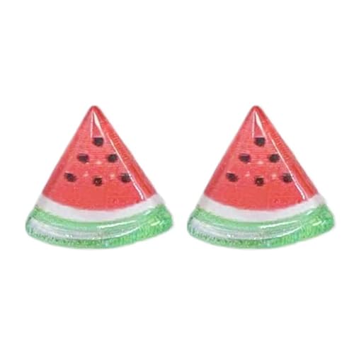 Wassermelonen-Ohrstecker, Palästina-Wassermelonen-Ohrringe für Damen und Mädchen, hypoallergener Kunststoff, Wassermelonen-Früchte, Ohrringe, Ohrstecker, Schmuckgeschenke, Kunststoff, Kein Edelstein von jileijar