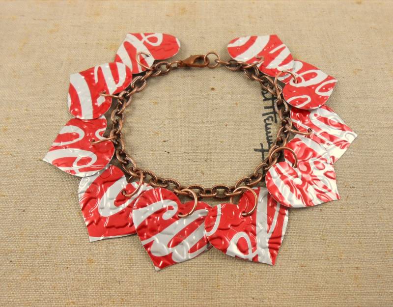 10 Rote Herzen Armband .. Doppelseitig. Recycled Soda Can Art. Coca Cola Shop Name Jillmccp 10 Rote Herzen Armband .. Doppelseitig. Recycled Soda Can Art. Coca Cola Shop Name Jillmccp von jillmccp