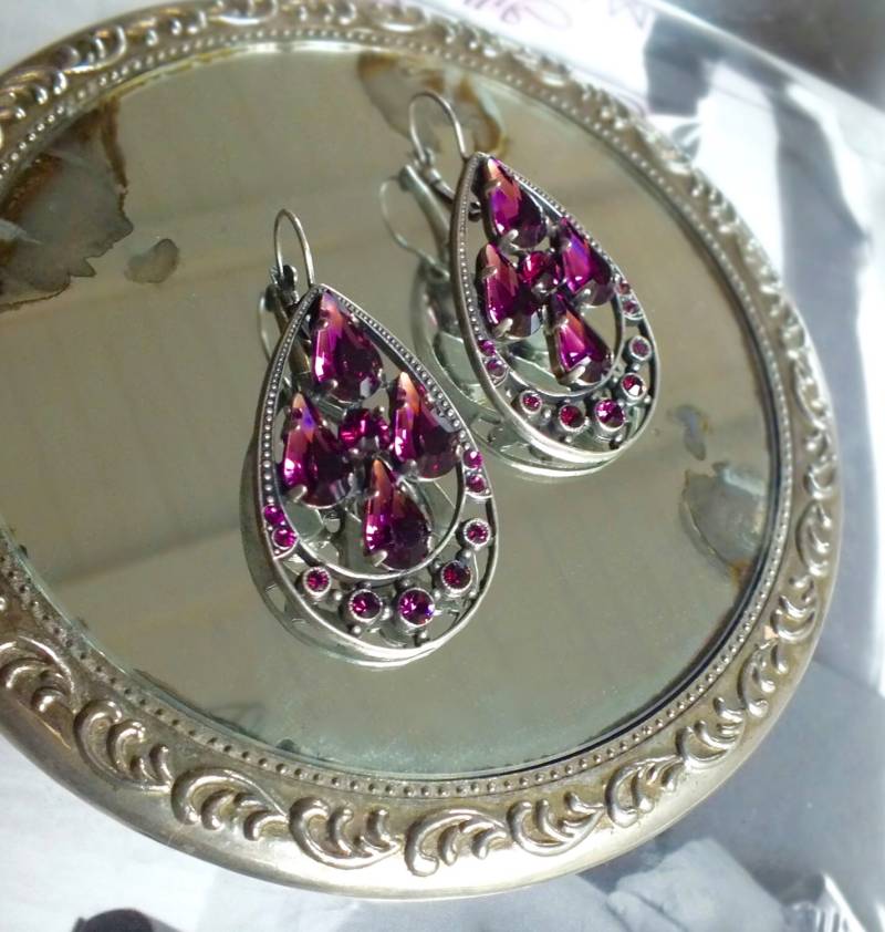 Amethyst Tagtraum Chandelier Ohrringe Amethyst Tagtraum Chandelier Ohrringe von jillzaleski
