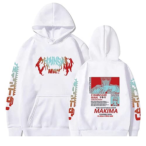 jiminhope Anime Chainsaw Man Hoodie Makima Hoodie Makima Pullover Chainsaw Man Makima Hoodie für Anime Fans von jiminhope