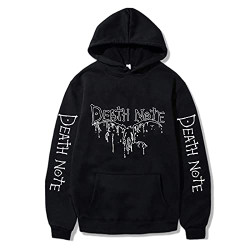 jiminhope Anime Death Note Hoodie L Lawliet Hoodie The Shinigami Ryuk Pullover Yagami Light Kira Long Sleeves Hoodie für Anime Fans von jiminhope