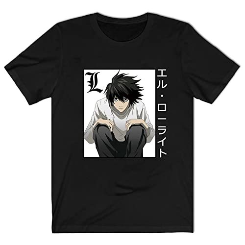 jiminhope Anime Death Note L Lawliet Hoodie Death Note L Lawliet T-Shirts Pullover Unisex Langarm L Hoodie Für Death Note Fans von jiminhope