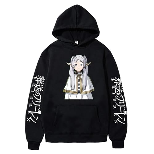jiminhope Anime Frieren at The Funeral Hoodie Frieren Himmel Männer Frauen Mode lässig überdimensioniert Kapuzen-Sweatshirt Y2k Vintage Pullover von jiminhope