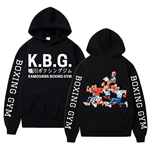 jiminhope Anime Hajime no Ippo Hoodie Kamogawa Boxing Gym Hoodie Ippo Makunouchi Pullover Ippo Makunouchi Hoodie für Anime Fans von jiminhope