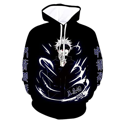 jiminhope Anime Jujutsu Kaisen 3D-gedruckt Kapuzenpullover Gojo Satoru Pullover Unisex Langarm Sweatshirt Ryomen Sukuna Hoodie von jiminhope