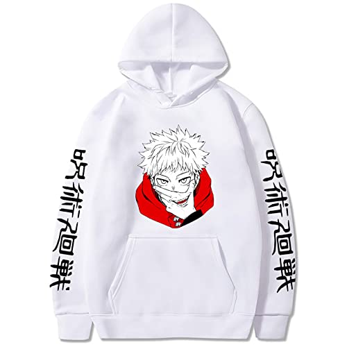 jiminhope Anime Jujutsu Kaisen Itadori Yuji Hoodie Pullover Unisex Lange Ärmel Yuji Itadori Sukuna Sweatshirts Für Jujutsu Kaisen Fans von jiminhope