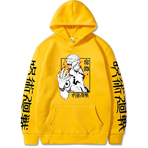 jiminhope Anime Jujutsu Kaisen Ryomen Sukuna Hoodies Sukuna Pullover Unisex Lange Ärmel Yuji Itadori Sukuna Sweatshirts Für Jujutsu Kaisen Fans von jiminhope