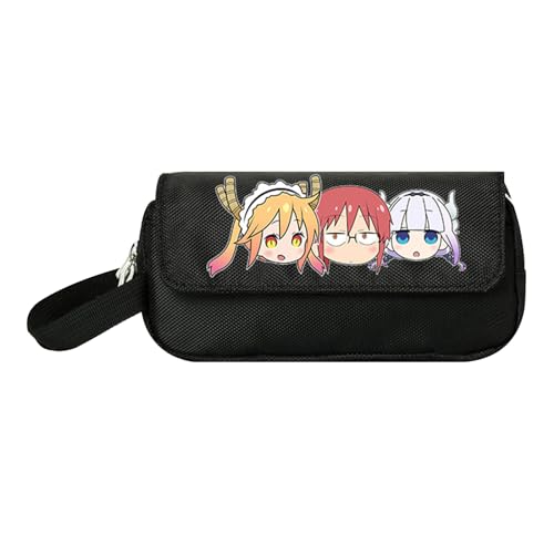 jiminhope Anime Miss Kobayashi's Dragon Maid Kanna Tooru Großes Fassungsvermögen Erwachsene Pen Maker Pencil Pouch Office Organizer von jiminhope