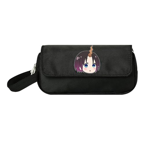 jiminhope Anime Miss Kobayashi's Dragon Maid Kanna Tooru Großes Fassungsvermögen Erwachsene Pen Maker Pencil Pouch Office Organizer von jiminhope