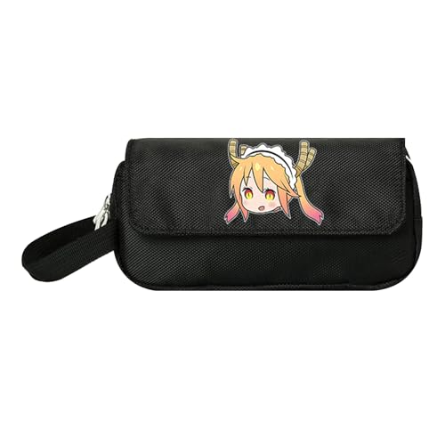 jiminhope Anime Miss Kobayashi's Dragon Maid Kanna Tooru Großes Fassungsvermögen Erwachsene Pen Maker Pencil Pouch Office Organizer von jiminhope