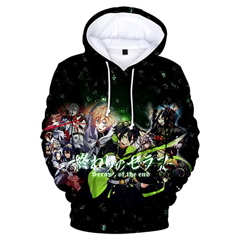 jiminhope Anime Seraph of The end Kapuzenpullover Ichinose Guren Sweatshirt Hyakuya Mikaela Pullover Hiiragi Shinoa Langarm Cosplay Hoodie von jiminhope