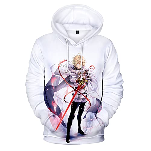 jiminhope Anime Seraph of The end Kapuzenpullover Ichinose Guren Sweatshirt Hyakuya Mikaela Pullover Hiiragi Shinoa Langarm Cosplay Hoodie von jiminhope