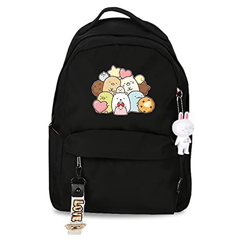 jiminhope Anime Sumikko Gurashi Rucksack Computertasche Sumikko Gurashi Rucksack Daypack Bookbag Laptop Schultasche für Jungen Mädchen Männer Frauen 29.0 cm * 14.0 cm * 41.0 cm von jiminhope