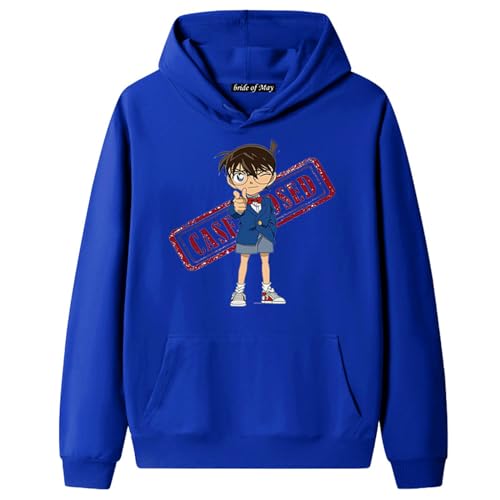 Detective Conan Hoodie Unisex Anime Print Casual Sweatshirt Jugend Trend Harajuku Style Hoodie Cosplay Kleidung Conan Edogawa Sweatshirt... von jiminhope