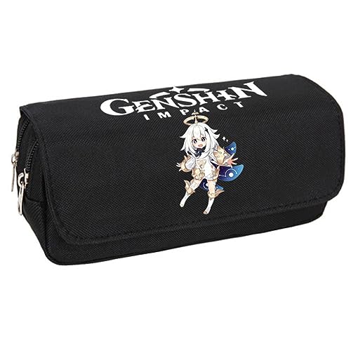 jiminhope Genshin Impact Klee gedruckt Anime Tasche Federmäppchen große Kapazität Federtasche Schreibwaren Stift Tasche für Teenager von jiminhope