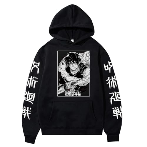 jiminhope Harajuku Kapuzenpulli Anime Jujutsu Kaisen Sweatshirt Fushiguro Toji Langarm Kapuzenpullover Anime Fushiguro Toji Sweatshirt von jiminhope