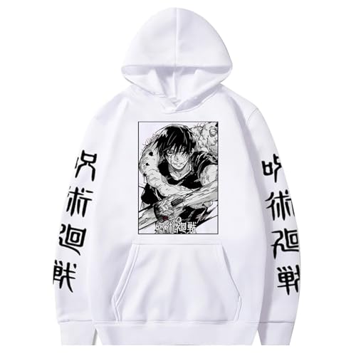 jiminhope Harajuku Kapuzenpulli Anime Jujutsu Kaisen Sweatshirt Fushiguro Toji Langarm Kapuzenpullover Anime Fushiguro Toji Sweatshirt von jiminhope