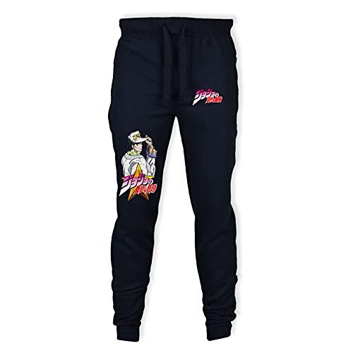 jiminhope JoJo's Bizarre Adventure Jogginghose Elastic Waist Herren-Freizeit-Haremshose Jogging-Sporthose Kujo Jotaro-Hose von jiminhope