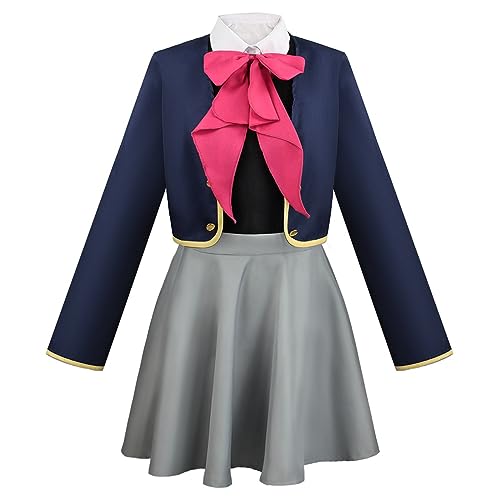 jiminhope Oshi No Ko Ruby Cosplay Kostüm Rollenspiel Ruby Hoshino Perücken Ruby Hoshino Uniform My Star Oshi No Ko Cosplay Kleidung für Fans von jiminhope
