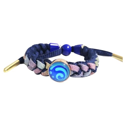 jiminhope Spiel Genshin Impact Braiding Lanyard Bangles For Unisex Zhongli Xiao Keqing Wrist Decoration Colourful Nahida Venti Wanderer Bracelet Adjustable Hand Jewellery von jiminhope