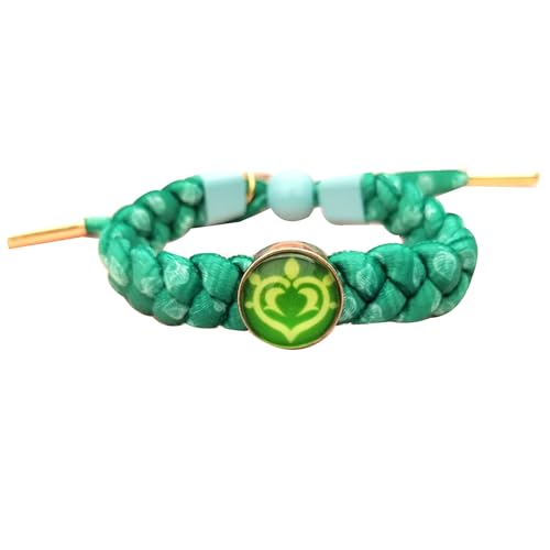 jiminhope Spiel Genshin Impact Braiding Lanyard Bangles For Unisex Zhongli Xiao Keqing Wrist Decoration Colourful Nahida Venti Wanderer Bracelet Adjustable Hand Jewellery von jiminhope