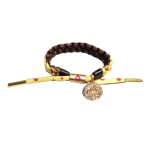 jiminhope Spiel Genshin Impact Braiding Lanyard Bangles For Unisex Zhongli Xiao Keqing Wrist Decoration Colourful Nahida Venti Wanderer Bracelet Adjustable Hand Jewellery von jiminhope