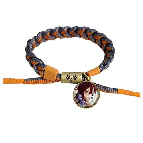 jiminhope Spiel Genshin Impact Braiding Lanyard Bangles For Unisex Zhongli Xiao Keqing Wrist Decoration Colourful Nahida Venti Wanderer Bracelet Adjustable Hand Jewellery von jiminhope