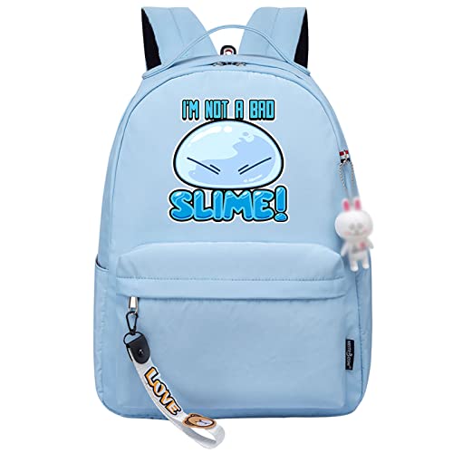 jiminhope That Time I Got Reincarnated as a Slime Rucksack Anime Rimuru Tempest Print Kleiner Anhänger Reißverschluss Reiserucksack Niedliche Cartoon Student Tasche für Jungen Mädchen jiminhope That Time I Got Reincarnated as a Slime Rucksack Anime Rimuru Tempest Print Kleiner Anhänger Reißverschluss Reiserucksack Niedliche Cartoon Student Tasche für Jungen Mädchen von jiminhope