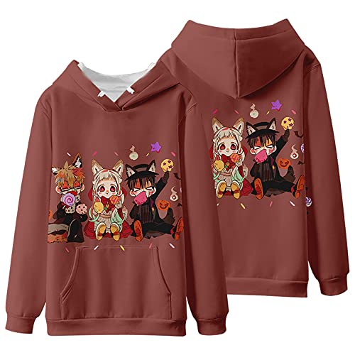 jiminhope Unisex Toilet-Bound Hanako-kun Hoodie Anime Harajuku Cartoon Herbst Langarm Yugi Amane Yashiro Nene Gedrucktes Sweatshirt Loses Top von jiminhope