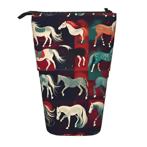 Multifunktionales Federmäppchen, Aufbewahrungstasche, Make-up-Tasche, geeignet für Büro und den täglichen Gebrauch, Schwarz , Einheitsgröße, Münztasche von jingong