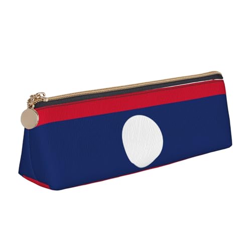 jingong Dreieckige Ledertasche mit geräumigem Innenraum, Reißverschluss für Schreibwerkzeuge, Büro, weiß, Einheitsgröße, Kosmetiktasche von jingong