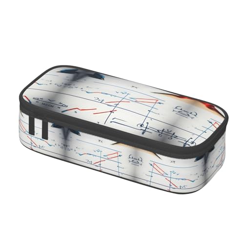 jingong Math Formula Aufbewahrungstasche mit großem Fassungsvermögen, geeignet für Reisen, Bürobedarf, Make-up und Schreibtisch-Organisation von jingong