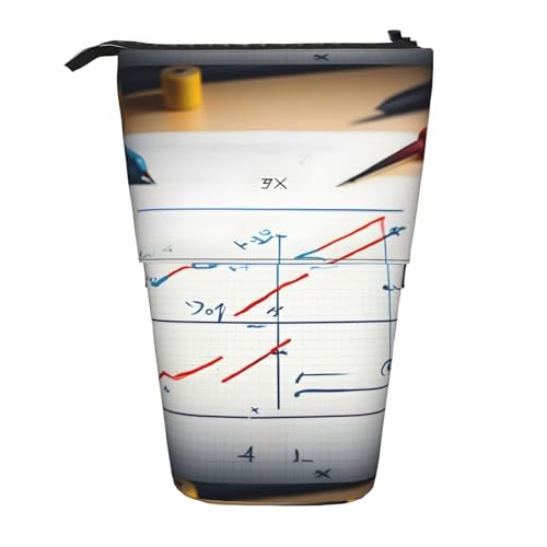 jingong Math Formula Multifunktionales Federmäppchen, Aufbewahrungstasche, Make-up-Tasche, geeignet für Büro und den täglichen Gebrauch, Schwarz , Einheitsgröße, Münztasche von jingong