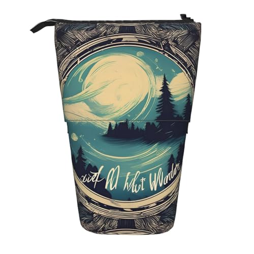 jingong Multifunktionales Federmäppchen, Aufbewahrungstasche, Make-up-Tasche, geeignet für Büro und den täglichen Gebrauch, Schwarz , Einheitsgröße, Münztasche von jingong