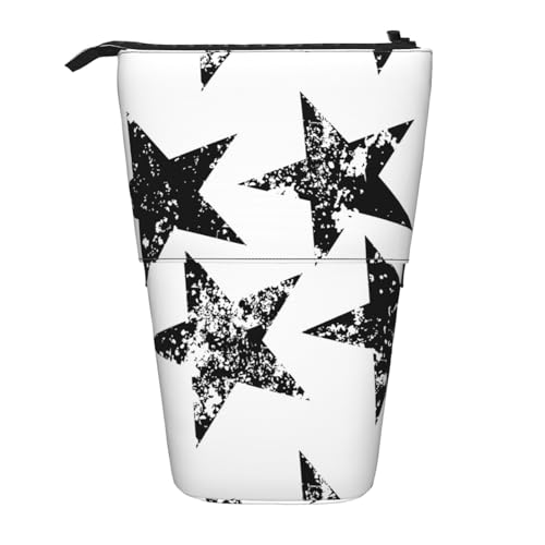 jingong Star Multifunktionales Federmäppchen, Aufbewahrungstasche, Make-up-Tasche, geeignet für Büro und den täglichen Gebrauch, Schwarz , Einheitsgröße, Münztasche von jingong