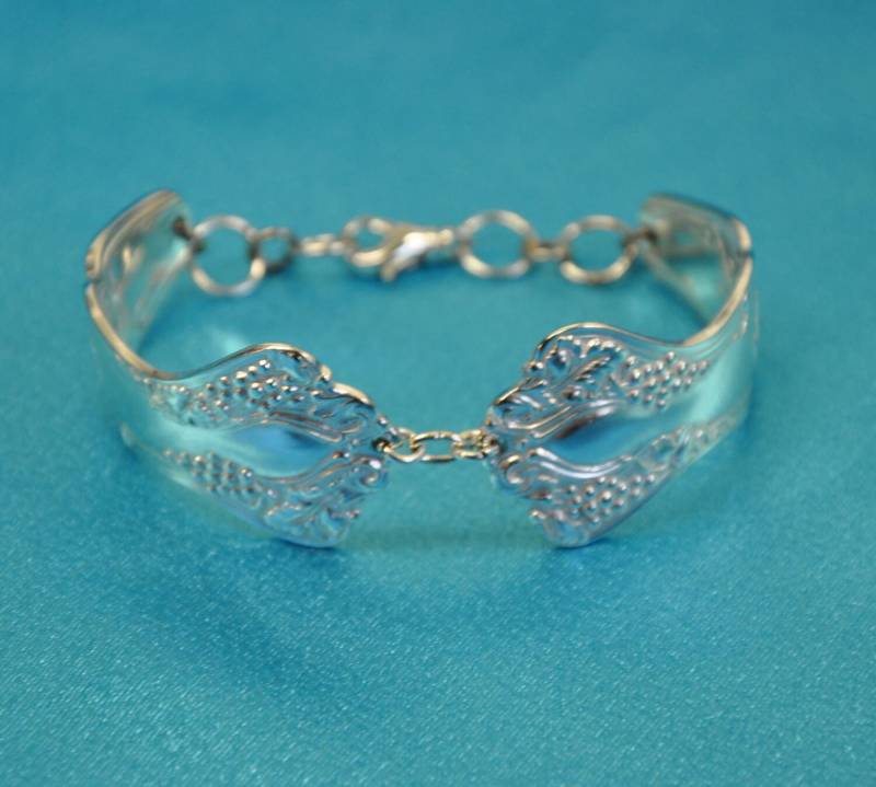 Löffel Armband Vintage Silber Schmuck Grape Vine 1904 Von 1847 Rogers Bros von jjevensen
