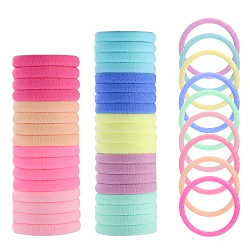 100 Stück Bunte Haargummis Mädchen, 4,3 cm Nahtlose Haargummi Damen, Großer Durchmesser Scrunchies Bequem Elastisch für Pferdeschwanz Mädchen Kinder Frauen 100 Stück Bunte Haargummis Mädchen, 4,3 cm Nahtlose Haargummi Damen, Großer Durchmesser Scrunchies Bequem Elastisch für Pferdeschwanz Mädchen Kinder Frauen von jjshund