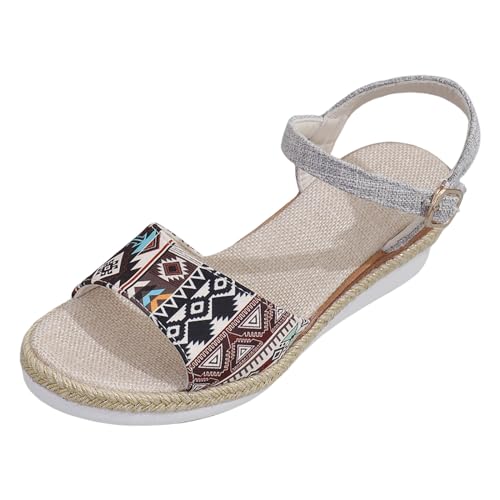 jkhhi Plateau Sandalen Damen Espadrilles mit Keilabsatz Keilsandalen Absatz Espandrillos Sommer Frauen Schuhe Geschlossene Schwarz Khaki 36 EU-43 EU jkhhi Plateau Sandalen Damen Espadrilles mit Keilabsatz Keilsandalen Absatz Espandrillos Sommer Frauen Schuhe Geschlossene Schwarz Khaki 36 EU-43 EU von jkhhi