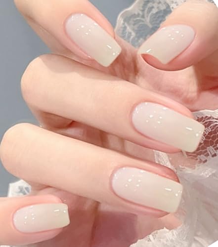JMEOWIO Nagelfolie Beige Gel Nagelfolien Selbstklebend Nail Sticker Uv Härtend Dekoration Nageldesign Zubehör von jmeowio