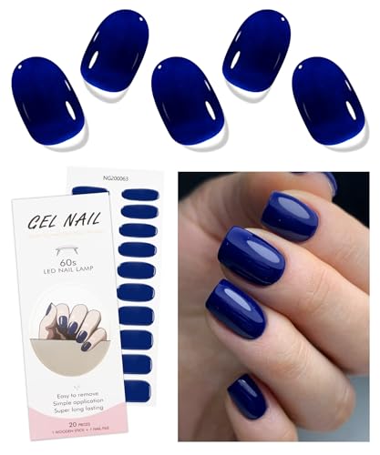 JMEOWIO Nagelfolie Blau Gel Nagelfolien Selbstklebend Nail Sticker Uv Härtend Dekoration Nageldesign Zubehör JMEOWIO Nagelfolie Blau Gel Nagelfolien Selbstklebend Nail Sticker Uv Härtend Dekoration Nageldesign Zubehör von jmeowio